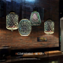Load image into Gallery viewer, Modern 3D Colorful Nordic Starry Sky Hanging Glass Shade Pendant Lamp