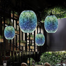 Load image into Gallery viewer, Modern 3D Colorful Nordic Starry Sky Hanging Glass Shade Pendant Lamp